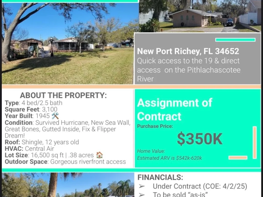 Large Waterfront Single Family Home with HUGE Potential